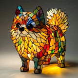 Cica - Peinture en verre lampe