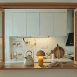 Lampe de table en bois rechargeable en forme de champignon