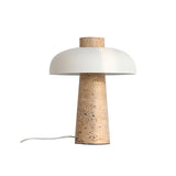Table Lamp in Natural Travertine
