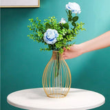 LumeGrid™ - Vase en Fer au Design Géométrique