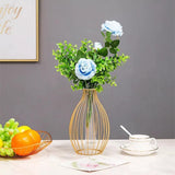 LumeGrid™ - Vase en Fer au Design Géométrique