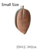Plateaux en bois design feuille