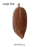Plateaux en bois design feuille