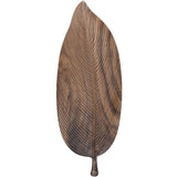Plateaux en bois design feuille
