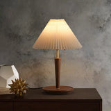 Table Lamp in Molded Wood