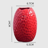 Vases en Verre Courbe Scarlet Élégance