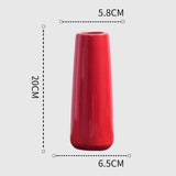 Vases en Verre Courbe Scarlet Élégance