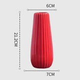 Vases en Verre Courbe Scarlet Élégance