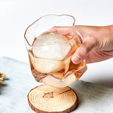 Ensemble de verres à whisky à texture évolutive