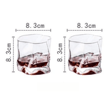 Ensemble de verres à whisky à texture évolutive