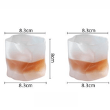 Ensemble de verres à whisky à texture évolutive