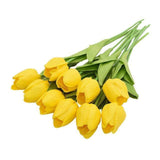 10 Fleurs de Tulipe en Soie