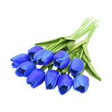 10 Fleurs de Tulipe en Soie