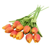 10 Fleurs de Tulipe en Soie