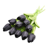 10 Fleurs de Tulipe en Soie
