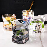Ensemble de verres à whisky à texture évolutive