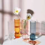 Vases en verre à couleur inversée