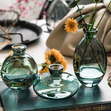 Ensemble de 3 vases en verre Rousseau