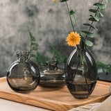 Ensemble de 3 vases en verre Rousseau