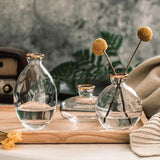 Ensemble de 3 vases en verre Rousseau