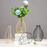 LumeGrid™ - Vase en Fer au Design Géométrique