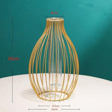 LumeGrid™ - Vase en Fer au Design Géométrique