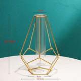 LumeGrid™ - Vase en Fer au Design Géométrique