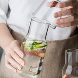 Set de carafes en verre cristal
