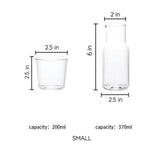 Set de carafes en verre cristal