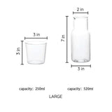 Set de carafes en verre cristal