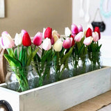 10 Fleurs de Tulipe en Soie