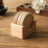 Ensemble de 6 sous-verres en bois