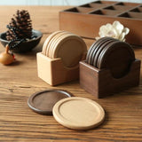 Ensemble de 6 sous-verres en bois