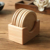 Ensemble de 6 sous-verres en bois